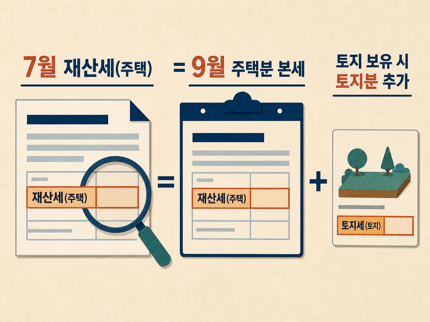 9월 주택 재산세 계산을 위한 7월 고지서 확인