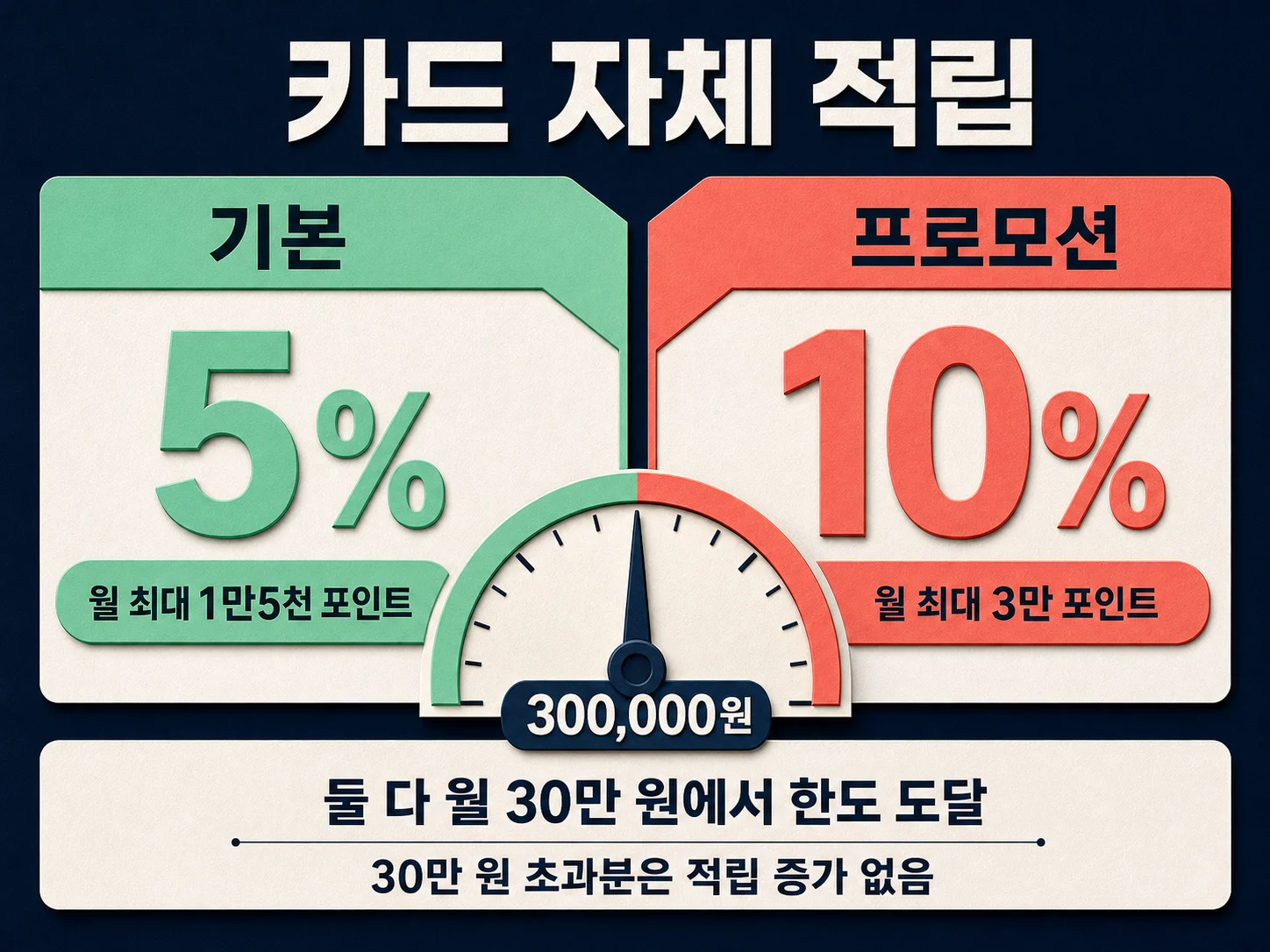 네이버 현대카드 기본 5%와 프로모션 10% 적립률 및 월 적립 한도 안내
