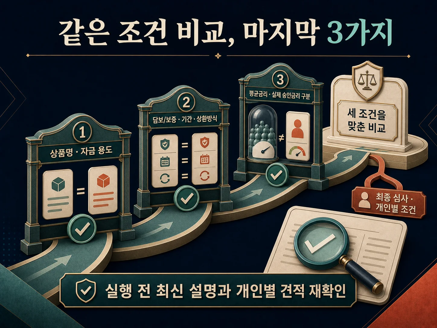 같은 조건의 대출금리 비교를 위한 최종 확인사항과 자주 묻는 질문
