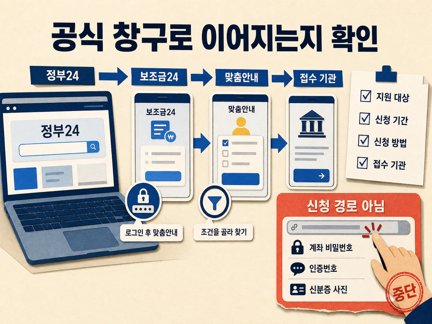 정부24 보조금24 맞춤 혜택과 공식 신청 경로 확인