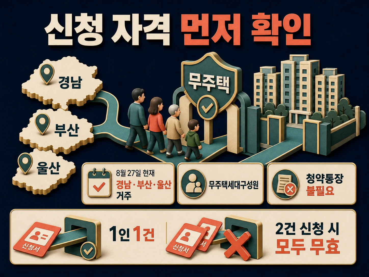 경남 부산 울산 무주택세대구성원 대상 무순위 청약 신청 자격