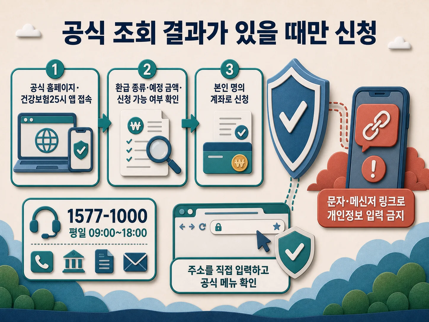 국민건강보험공단 공식 환급금 조회와 안전한 신청 방법