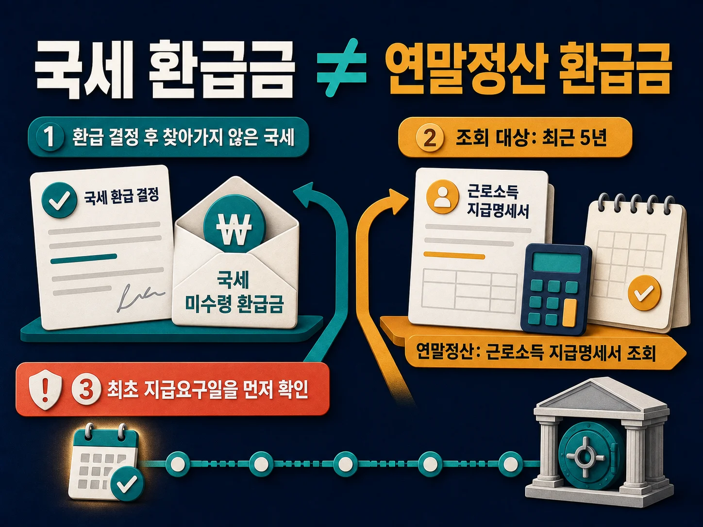 국세 환급금과 연말정산 환급금의 차이 및 조회 대상 안내