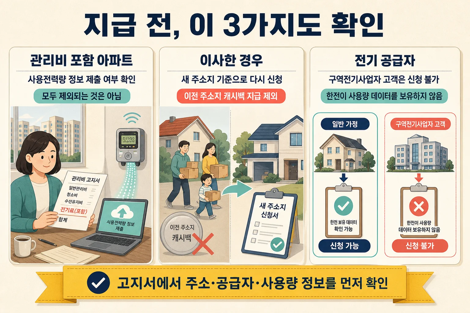 한전 에너지캐시백 자주 묻는 질문과 공식 신청 확인