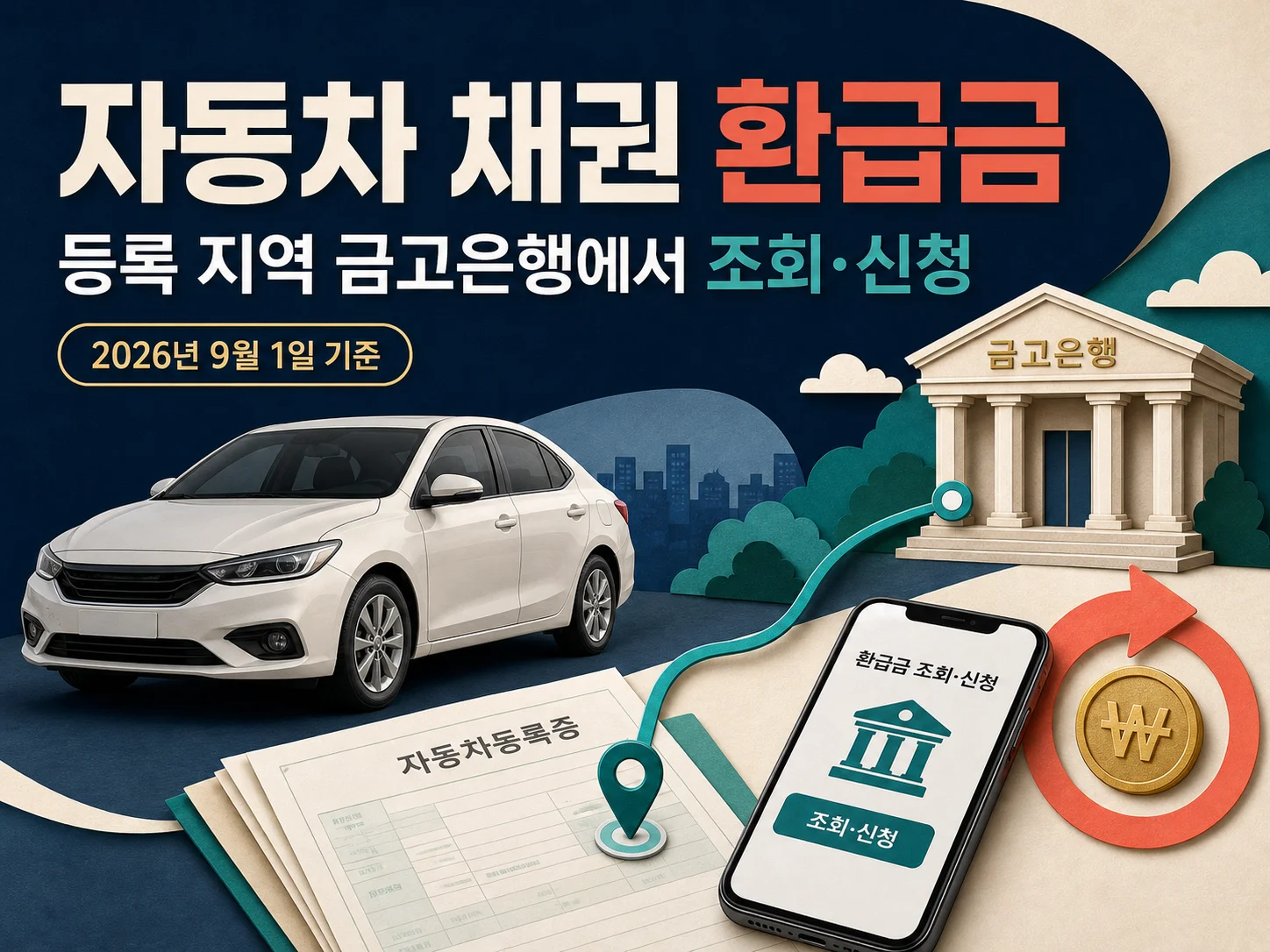 자동차 채권 환급금 조회와 신청 방법 안내 배너