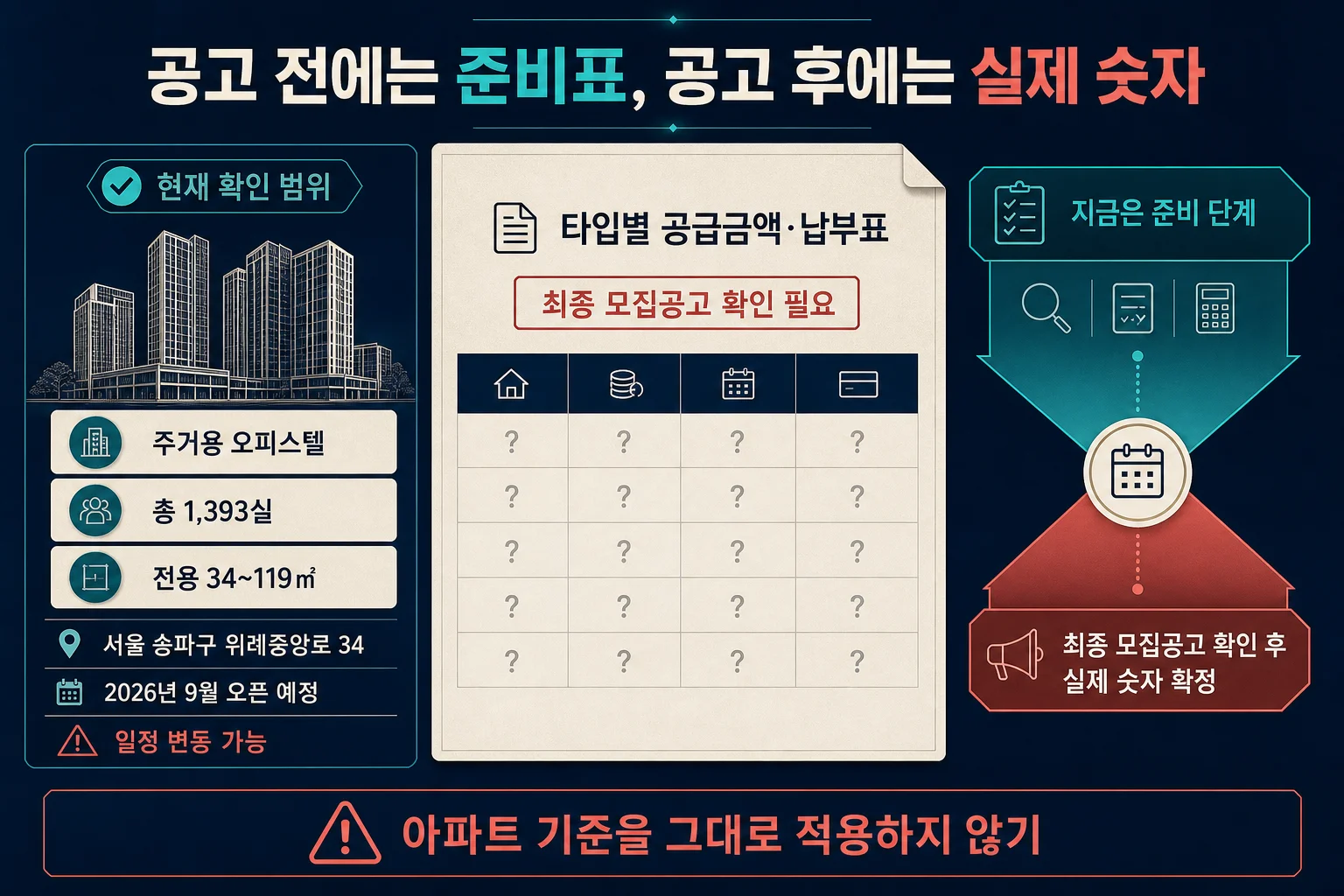 힐스테이트 송파더그리드 오피스텔 사업개요와 공급 규모