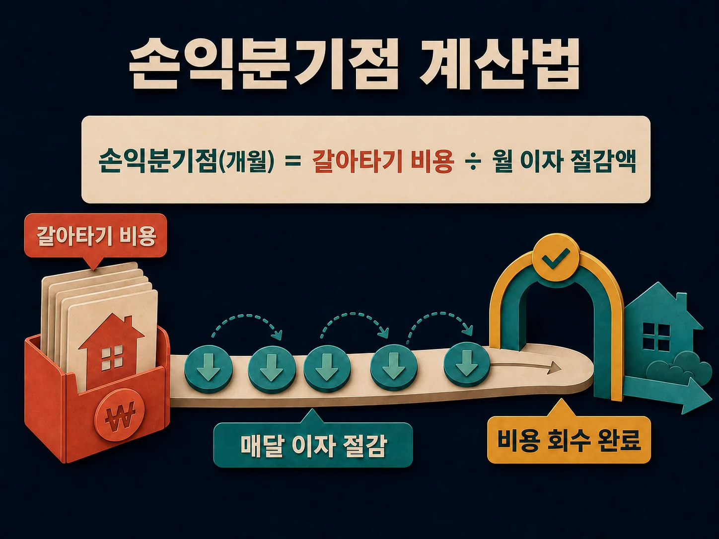 기존 대출 유지와 대환대출 비교 기준