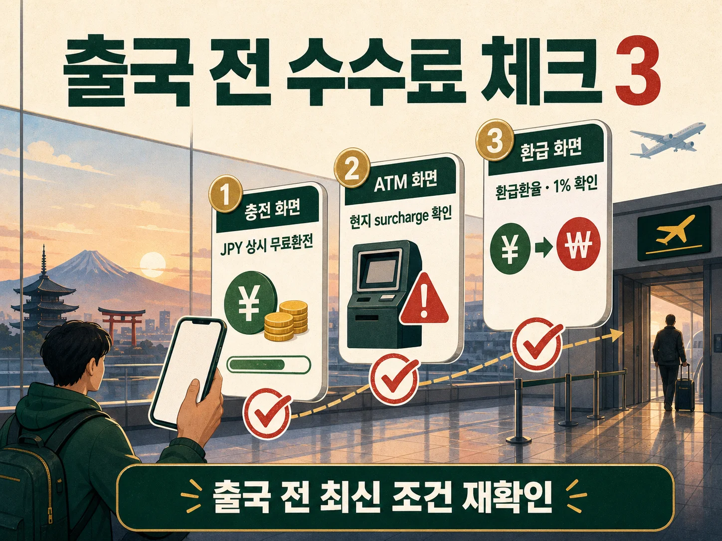 출국 전 트래블로그 충전·ATM·환급 수수료 점검