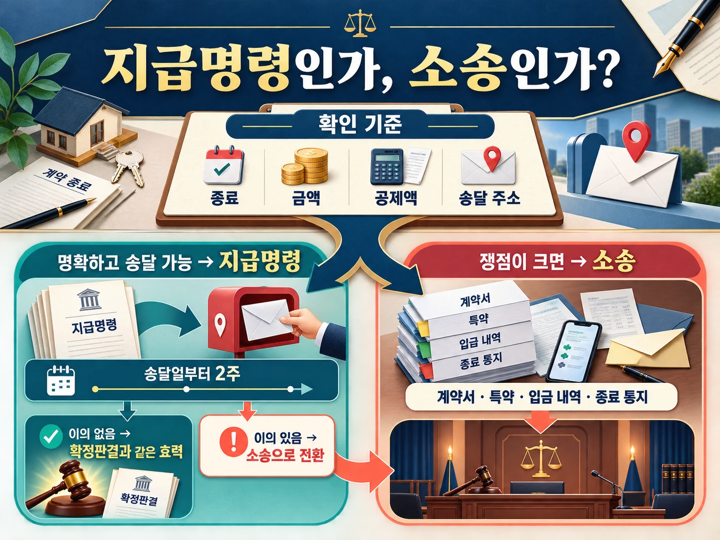 전세보증금 지급명령과 소송 선택 기준