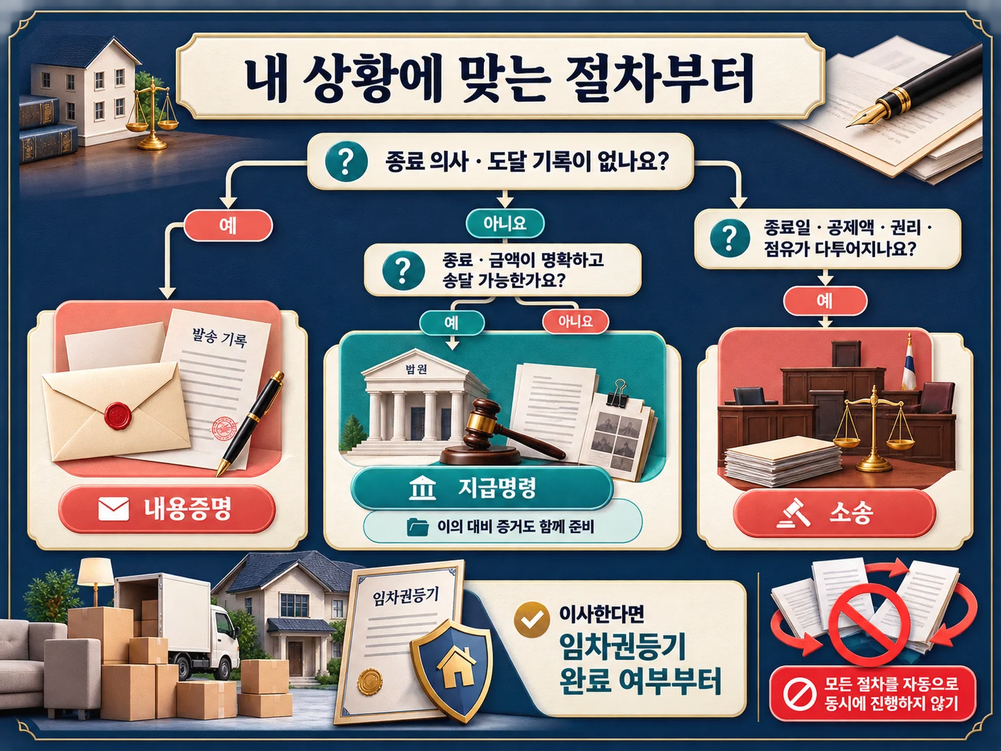 전세보증금 반환 상황별 법적 대응 순서