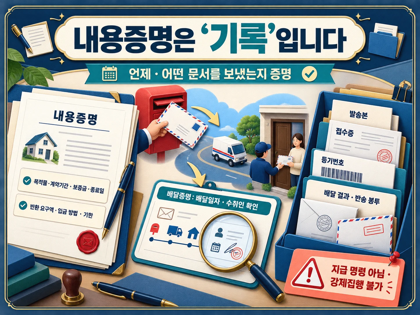 내용증명 발송과 배달증명 확인 절차