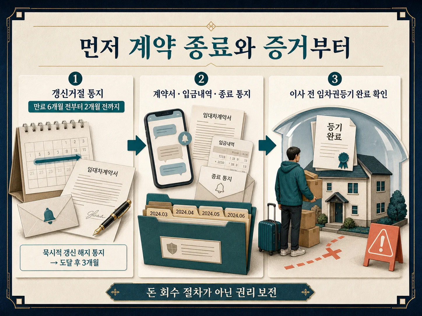 전세계약 종료와 임차권등기명령 확인 사항