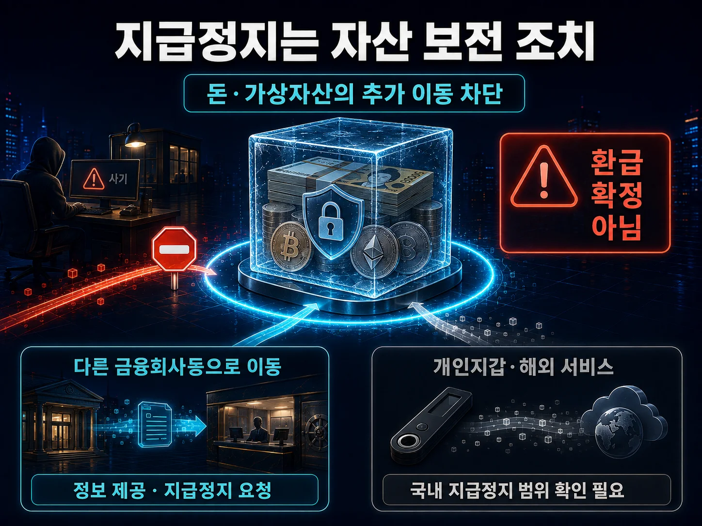 거래소 계정 지급정지와 가상자산 보전