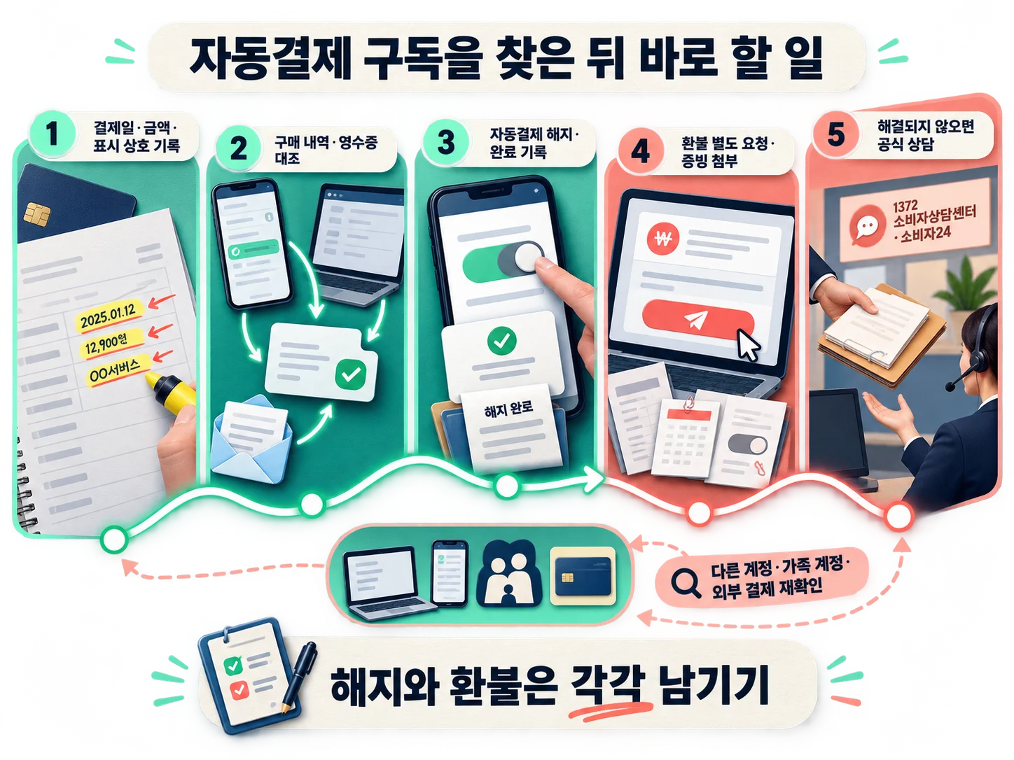 자동결제 구독 해지 후 환불까지 진행하는 실천 체크리스트