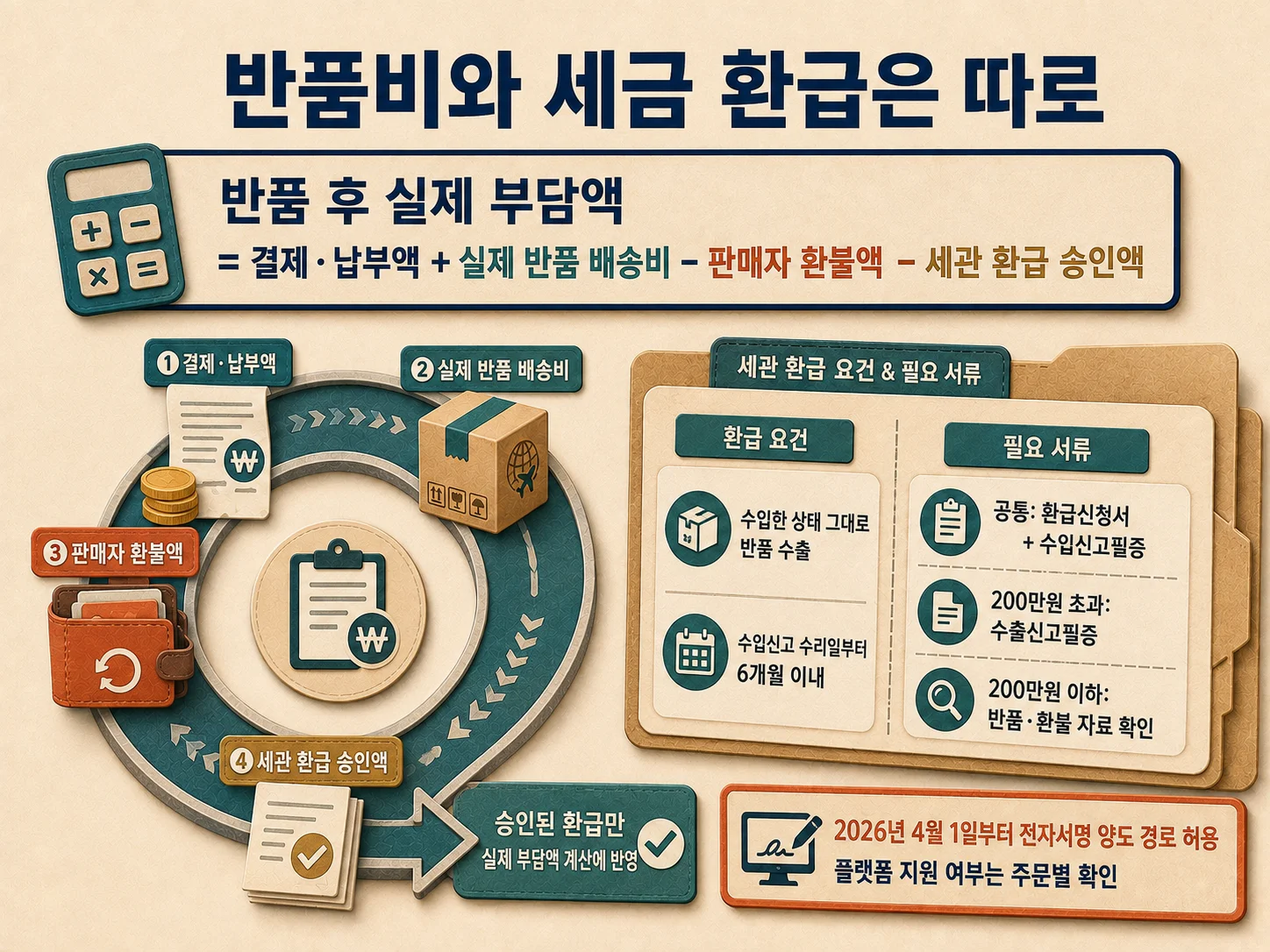 해외직구 반품비와 관부가세 환급 절차 정리