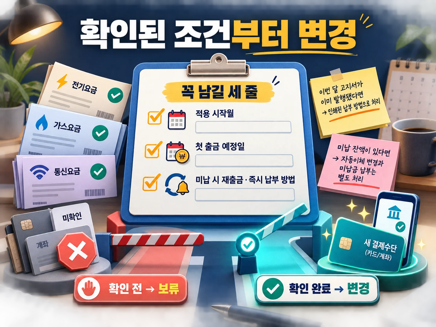 내 상황별 공과금 자동이체 변경 체크리스트