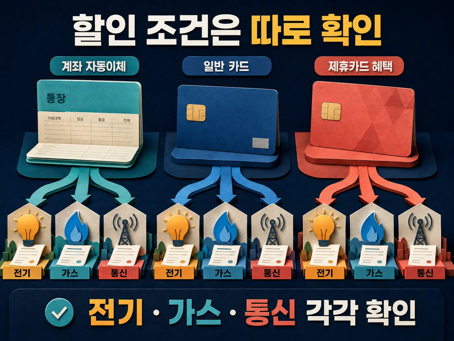 자동이체 할인 조건과 계좌·카드 납부 방식 비교