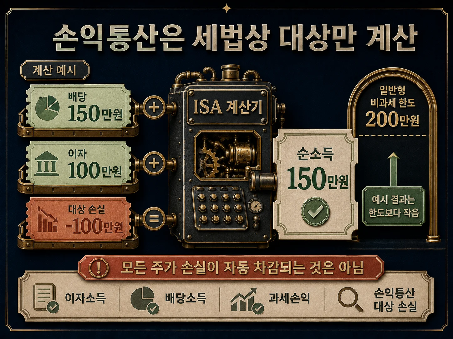 ISA 손익통산 순소득 계산과 비과세 한도