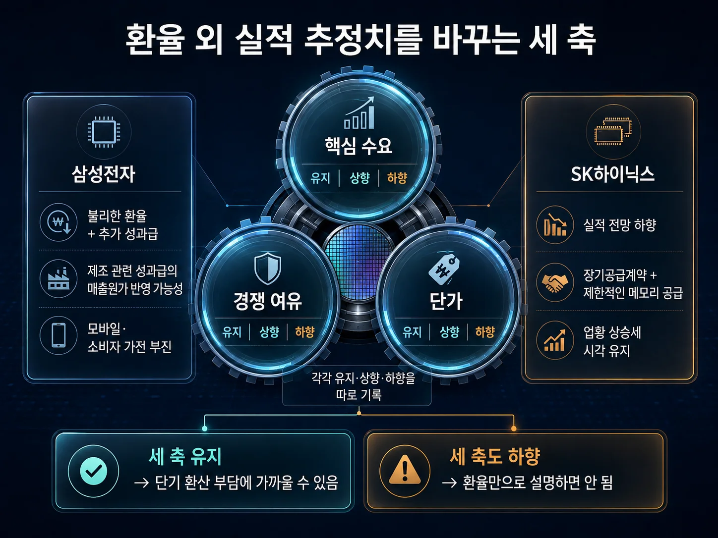 환율 외 수요·경쟁력·단가 실적 추정 변수