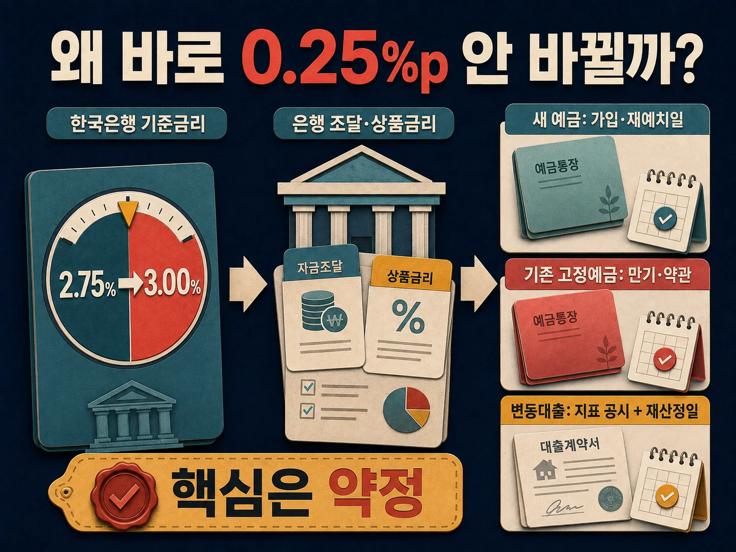 기준금리와 예금·대출 금리 적용 구조