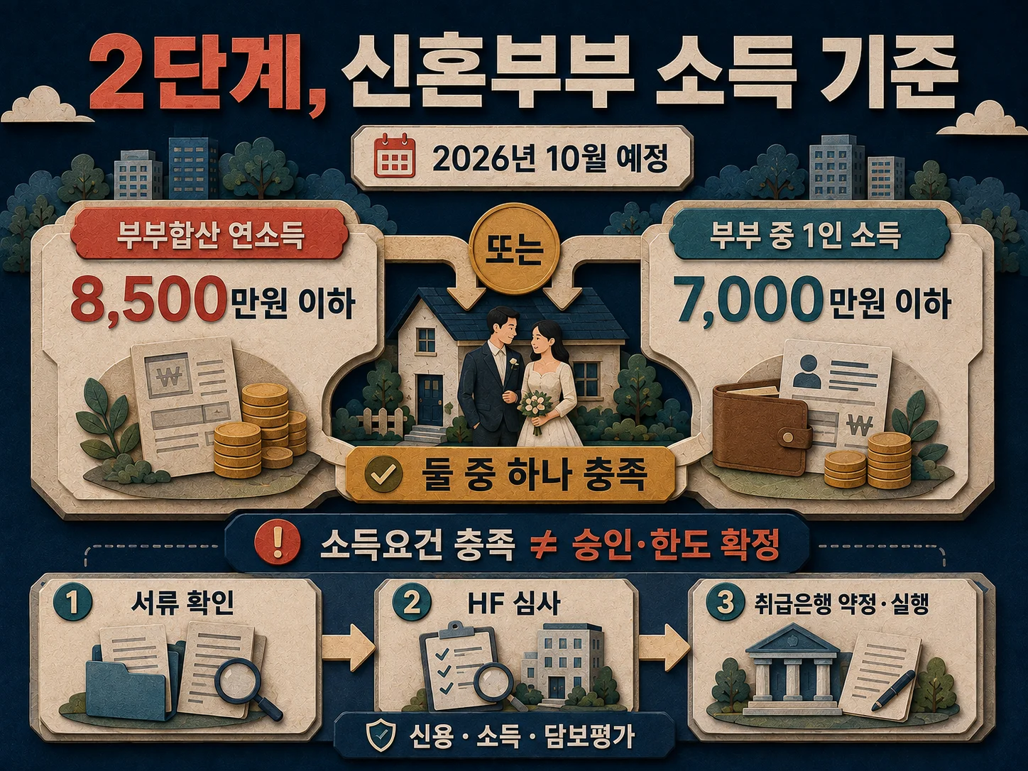 신혼부부 보금자리론 소득요건과 심사 조건 확인