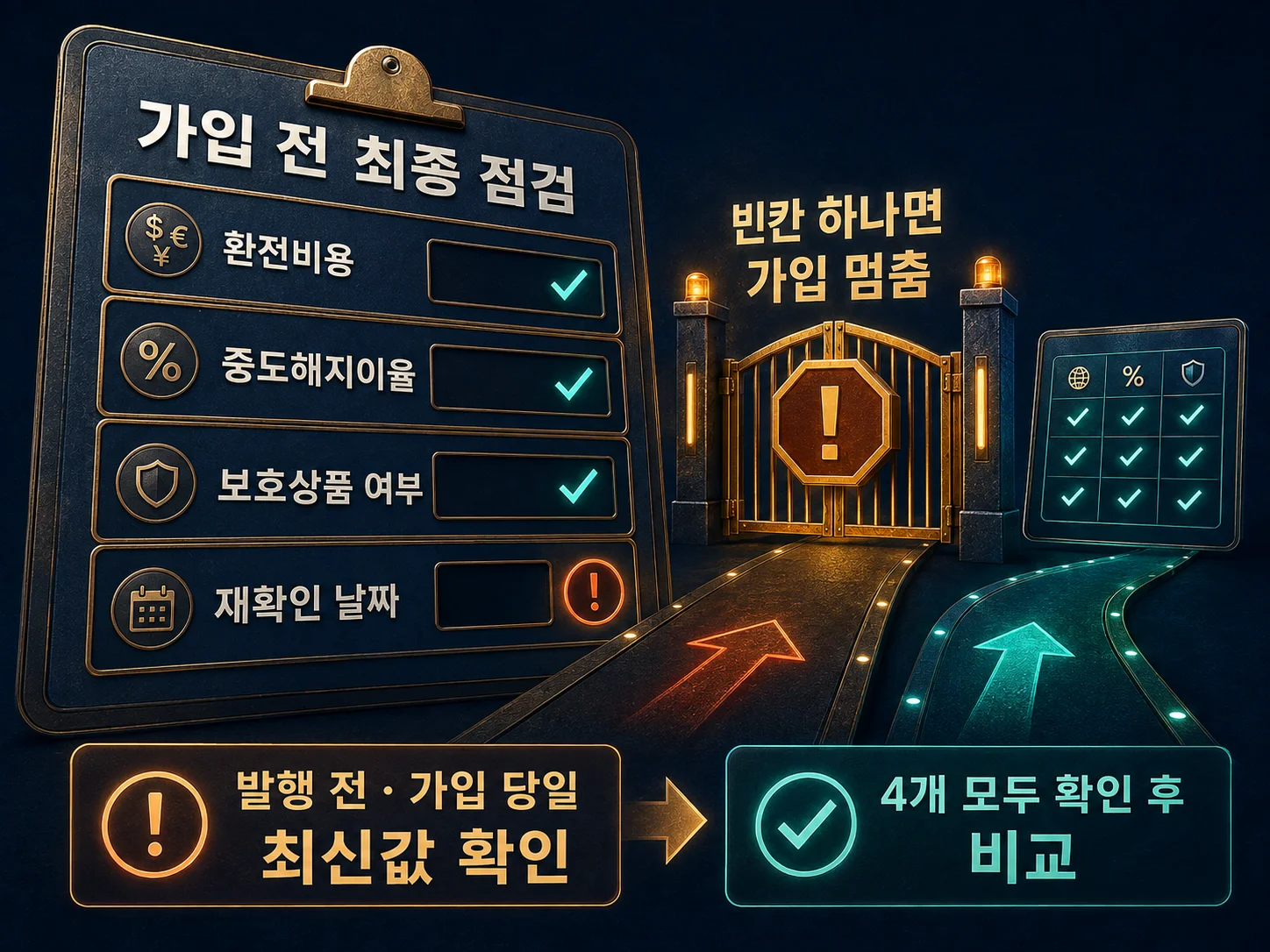 외화예금 가입 전 환전비용·중도해지이율·예금자보호 점검 이미지