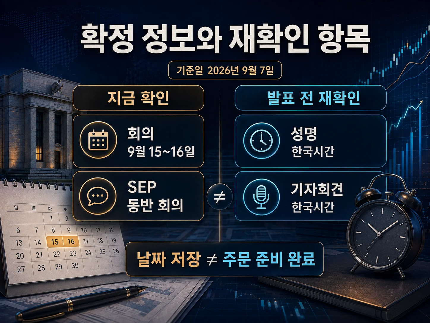 • 2026년 9월 FOMC 회의 일정과 SEP 동반 여부 확인 이미지