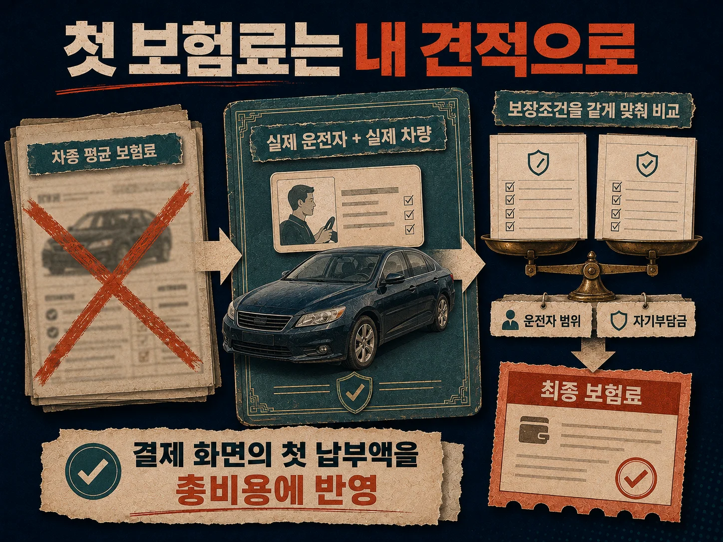 중고차 첫 보험료 견적과 인수 전 총비용 체크리스트