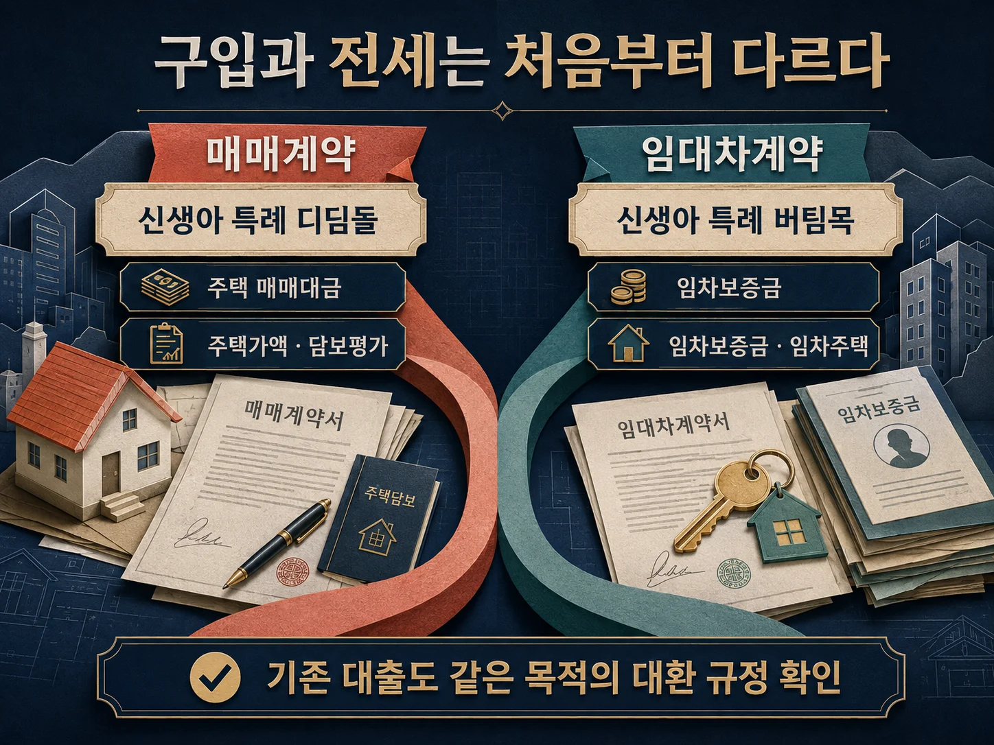 신생아 특례대출 디딤돌과 버팀목의 구입·전세자금 구분