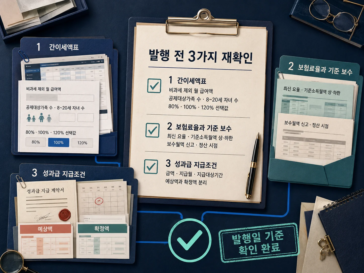 연봉 실수령액 계산 발행 전 확인 체크리스트
