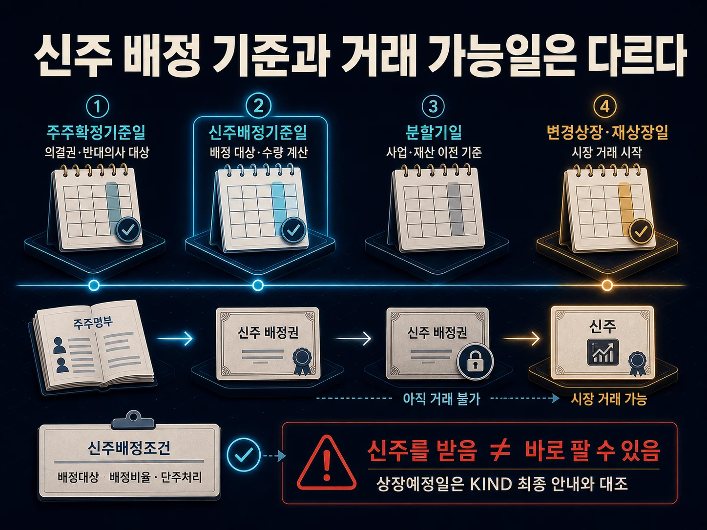 인적분할 신주배정기준일과 신설회사 주식 배정 확인