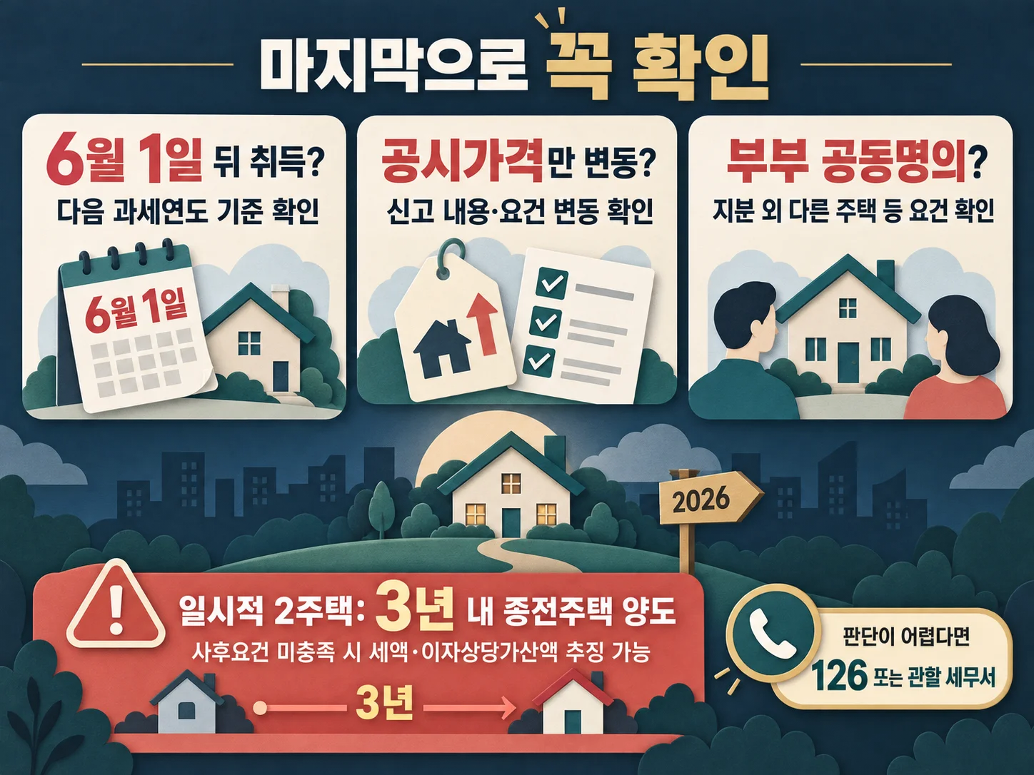 종합부동산세 특례 요건과 사후 추징 관련 자주 묻는 질문