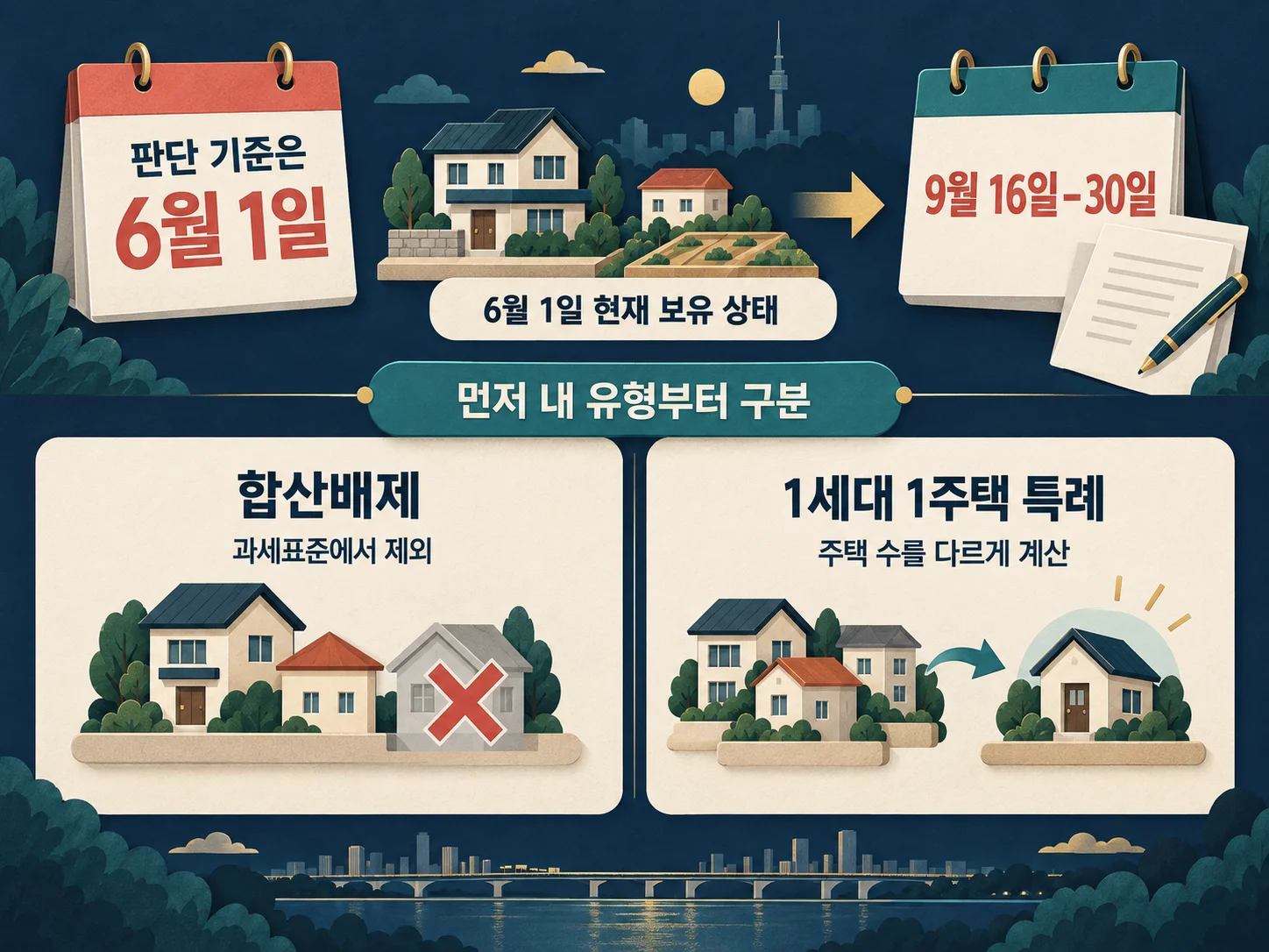 종합부동산세 합산배제와 1세대 1주택 특례의 구분 기준