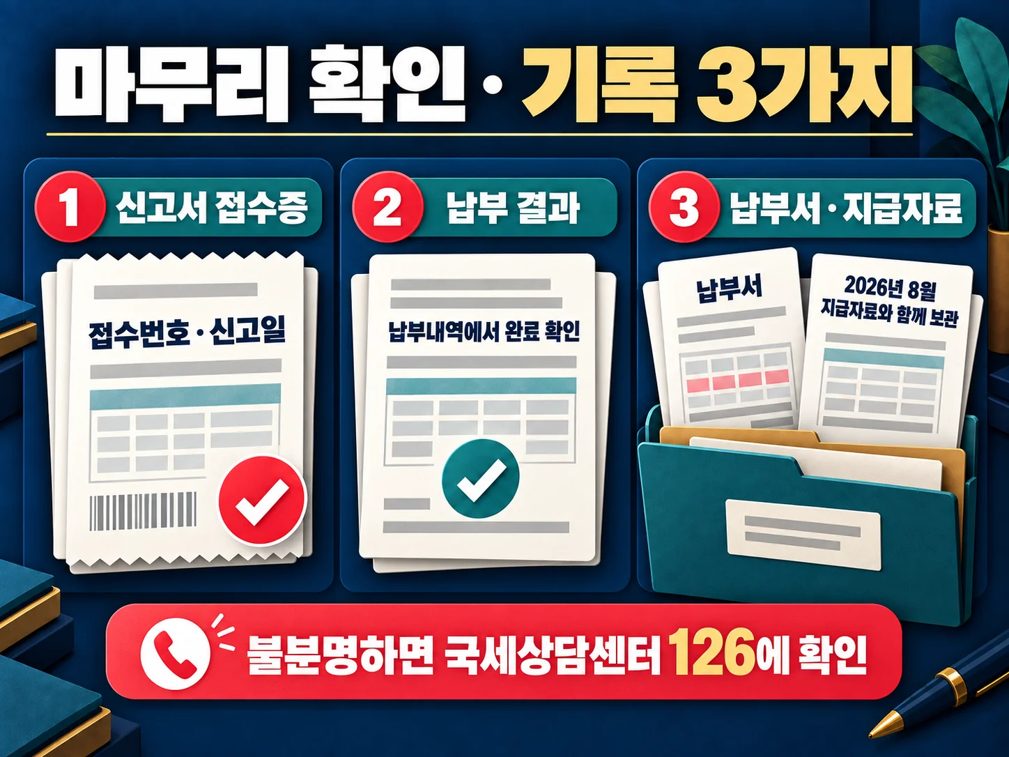 원천세 신고·납부 증빙과 지급자료 보관 체크리스트