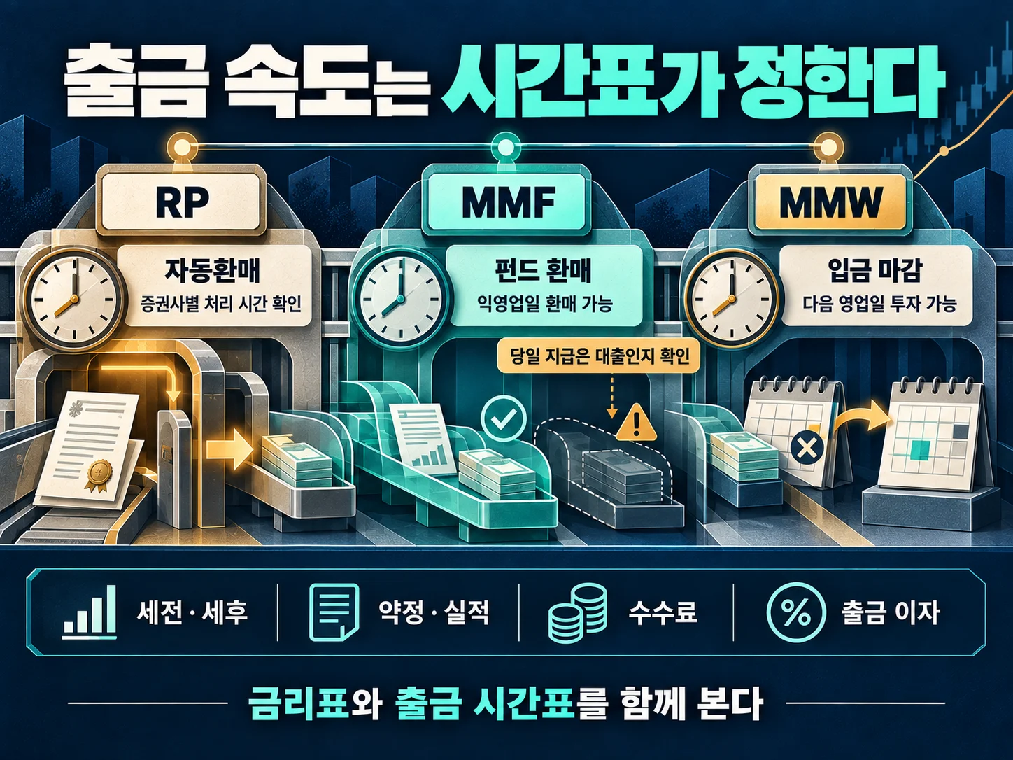 CMA 자동환매 시간과 영업일 기준에 따른 출금·수익률 차이