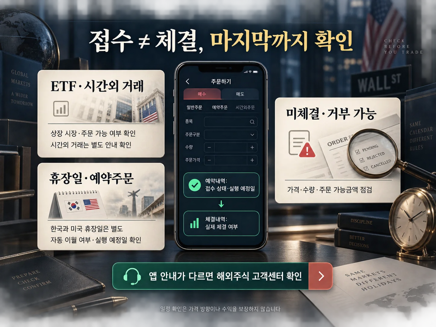 미국주식 휴장일과 예약주문 자주 묻는 질문