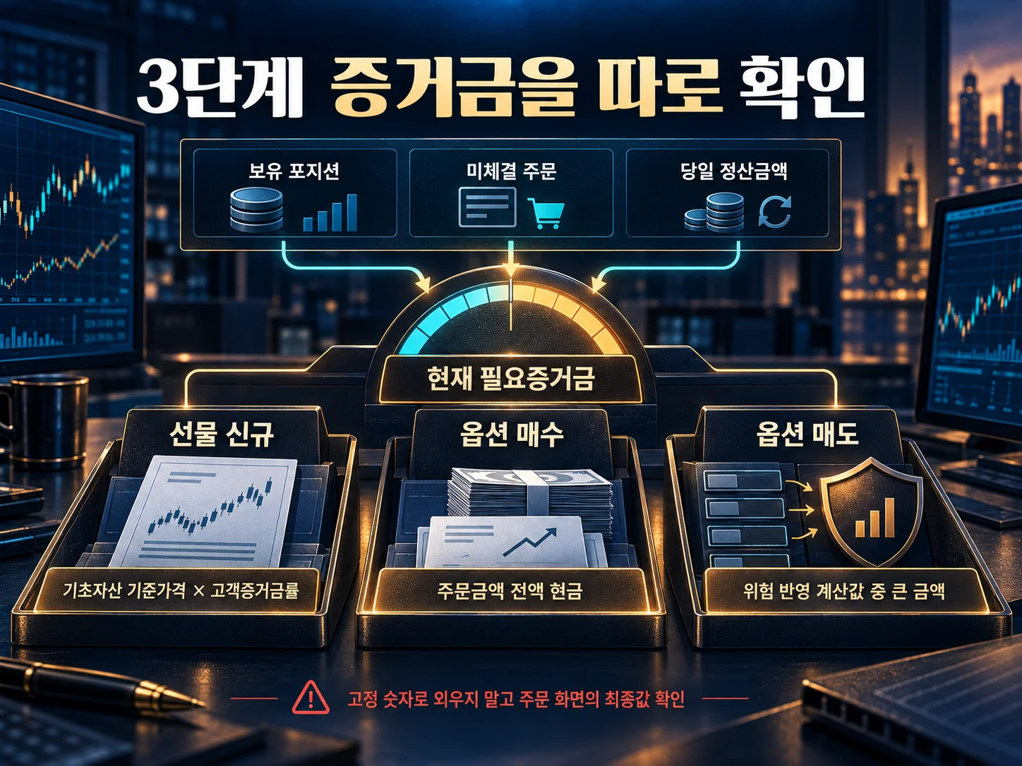 선물·옵션 주문 증거금과 미결제약정 확인