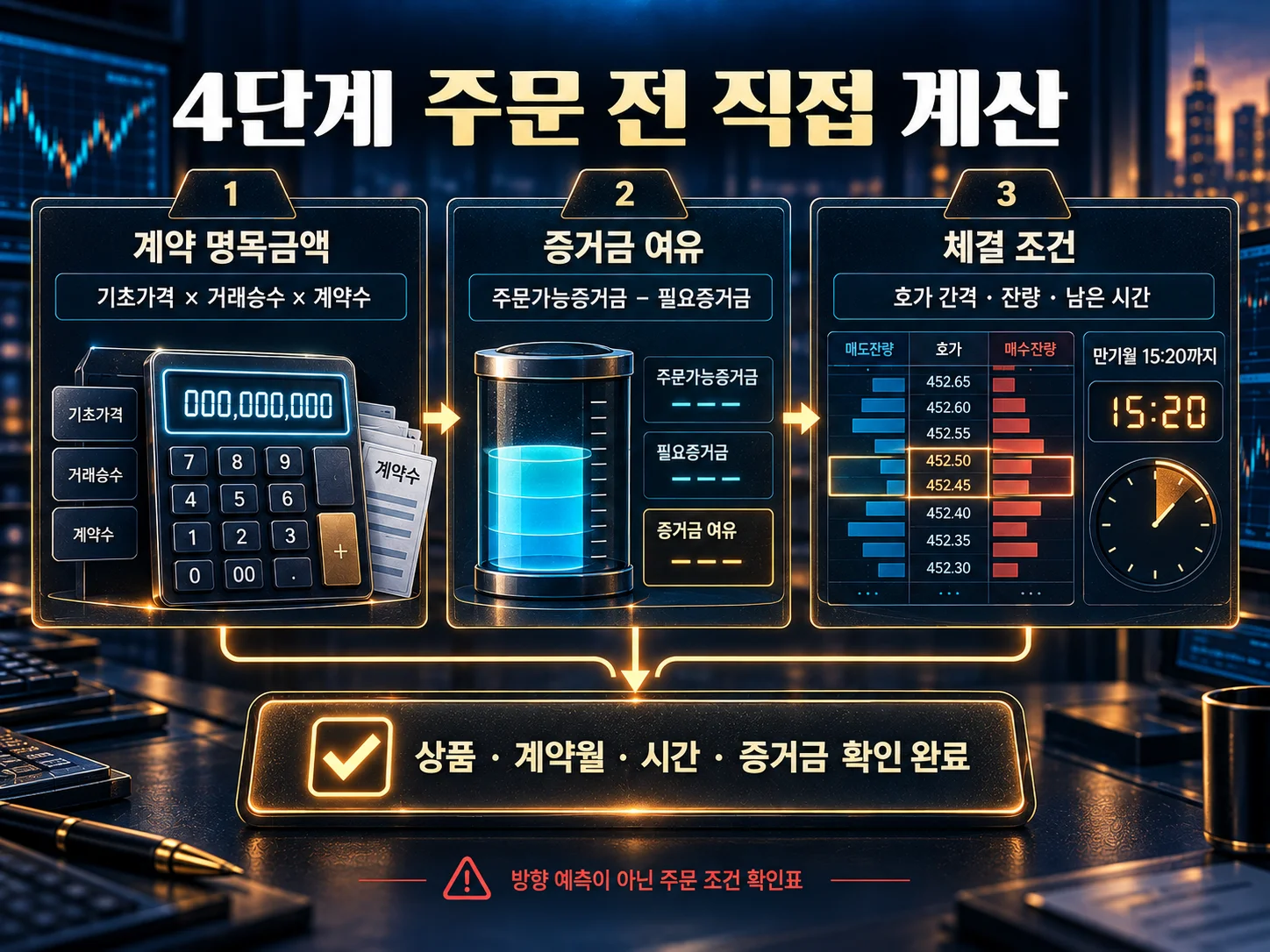 동시만기 주문 전 변동성·증거금 여유 체크리스트