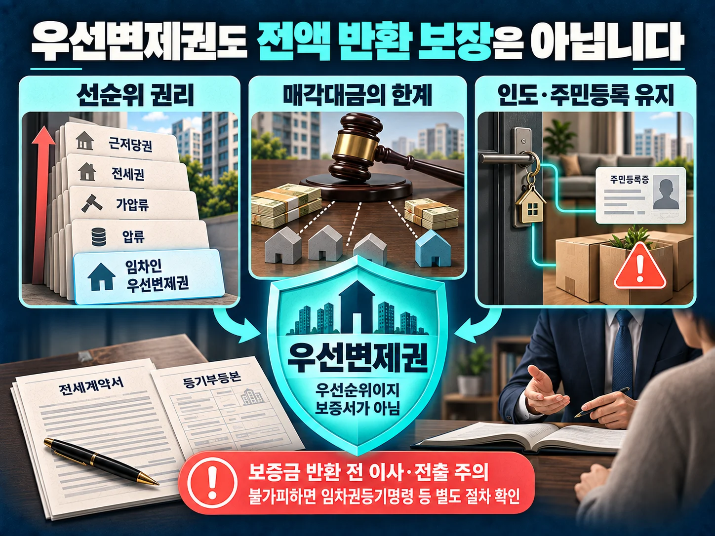 전세보증금 회수 위험과 임차권등기명령 확인