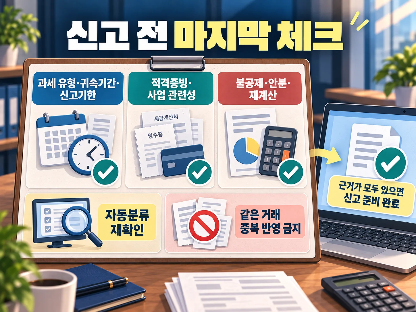 부가세 신고 전 매입세액 공제 체크리스트