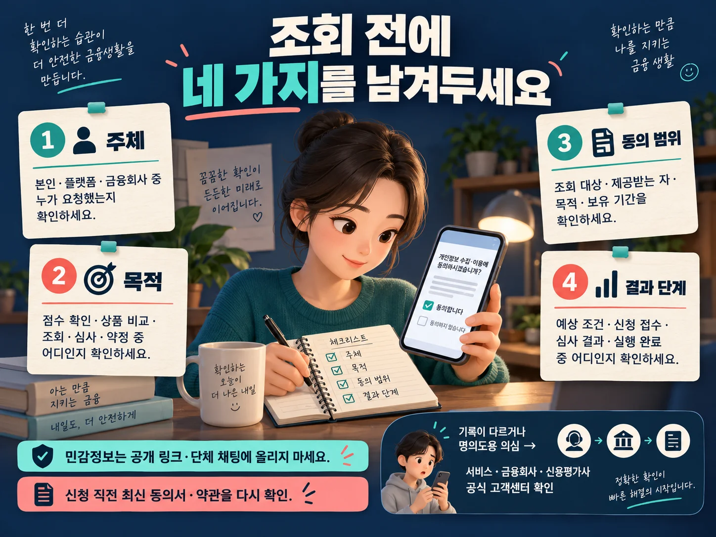 신용점수 조회 전 확인할 대출비교 체크리스트