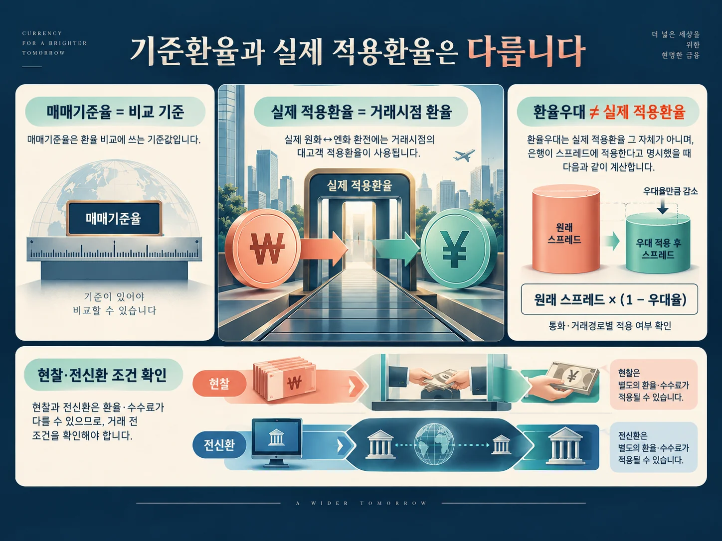 엔화 환전 적용환율과 환율우대율 구분