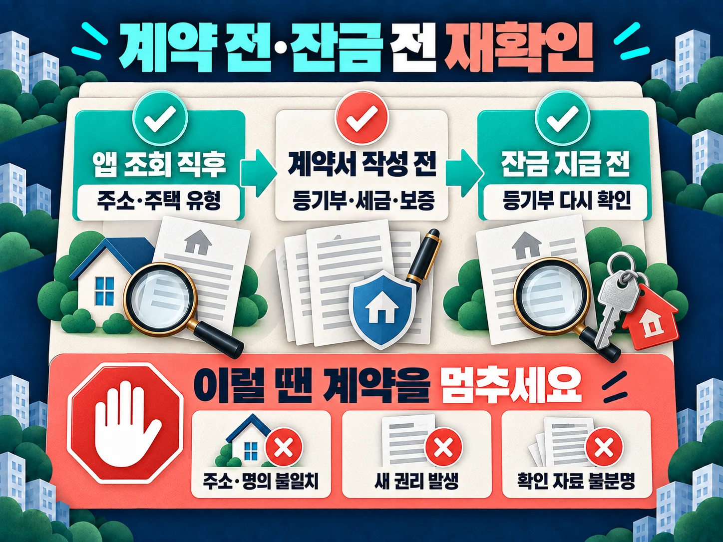 전세 계약 전과 잔금 전 등기부 재확인 체크리스트