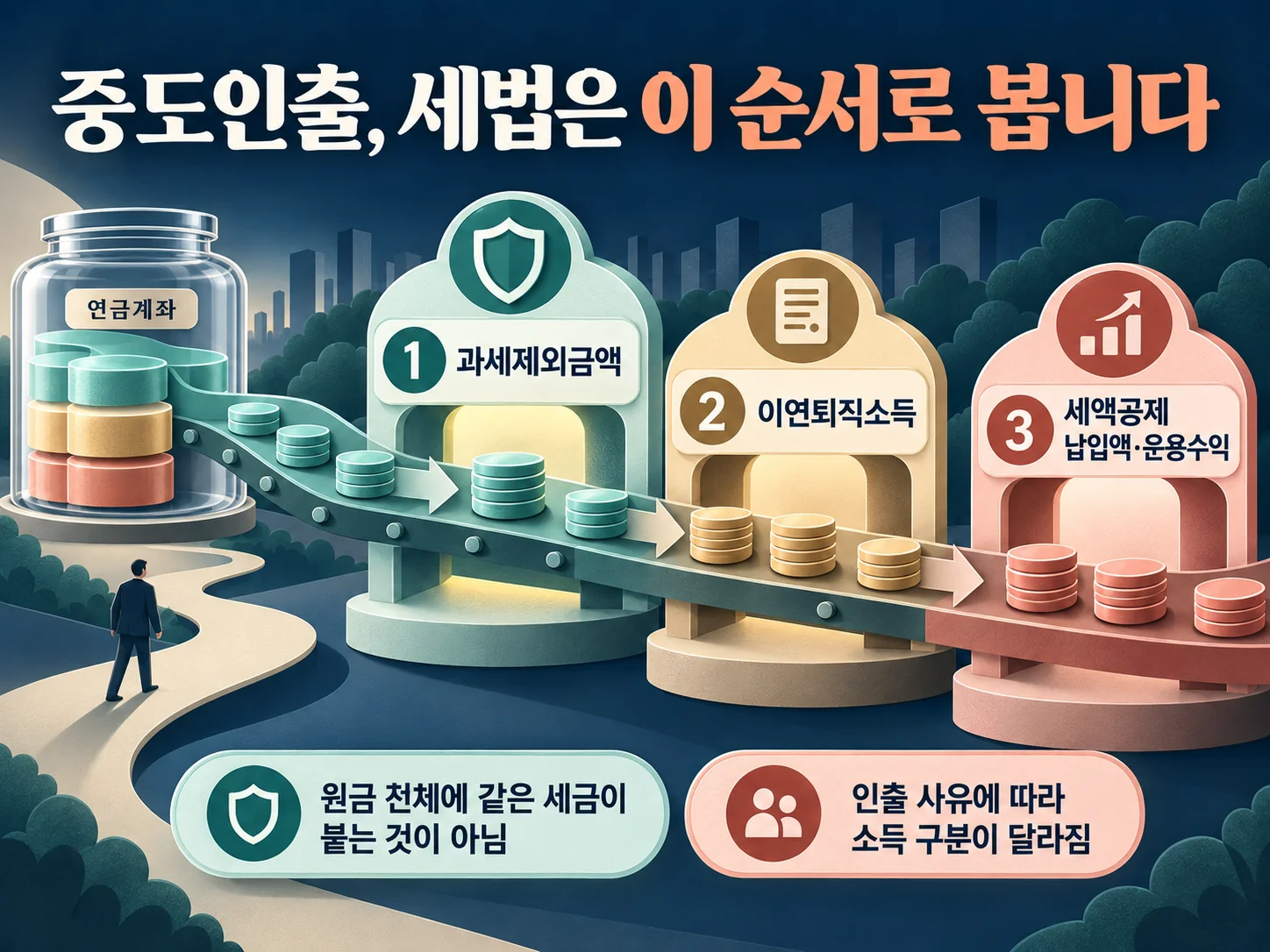 연금계좌 중도인출 과세 기준 구분