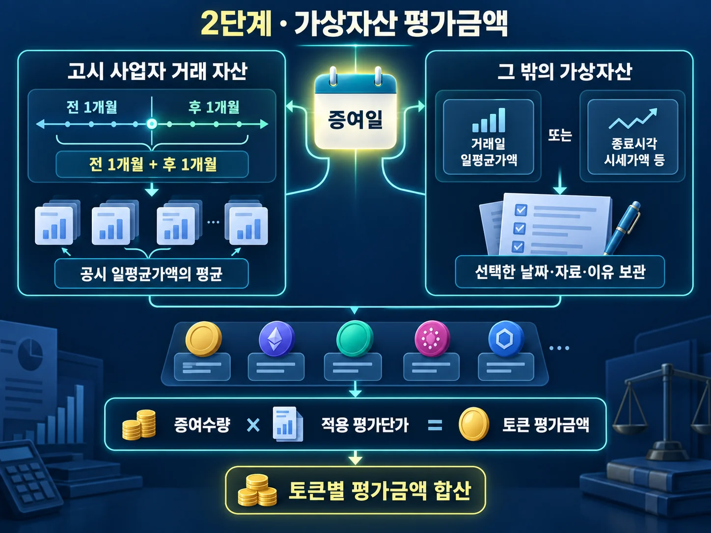 가상자산 증여세 평가를 위한 전후 1개월 시세 자료 확인