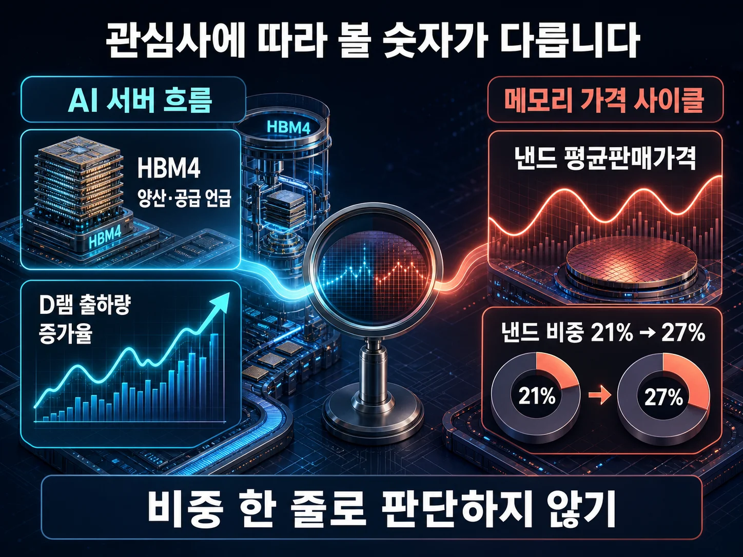 HBM 공급 지표와 낸드 가격 변동을 함께 확인하는 관전 포인트 이미지