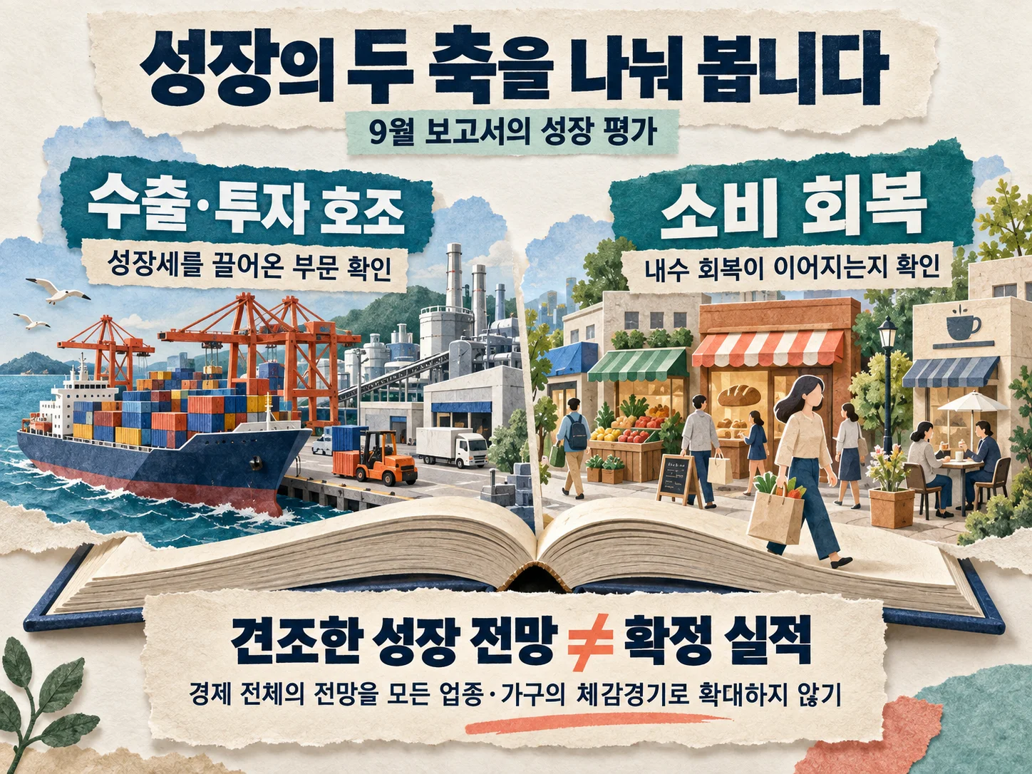 수출·투자 호조와 소비 회복으로 보는 국내 성장 흐름 이미지