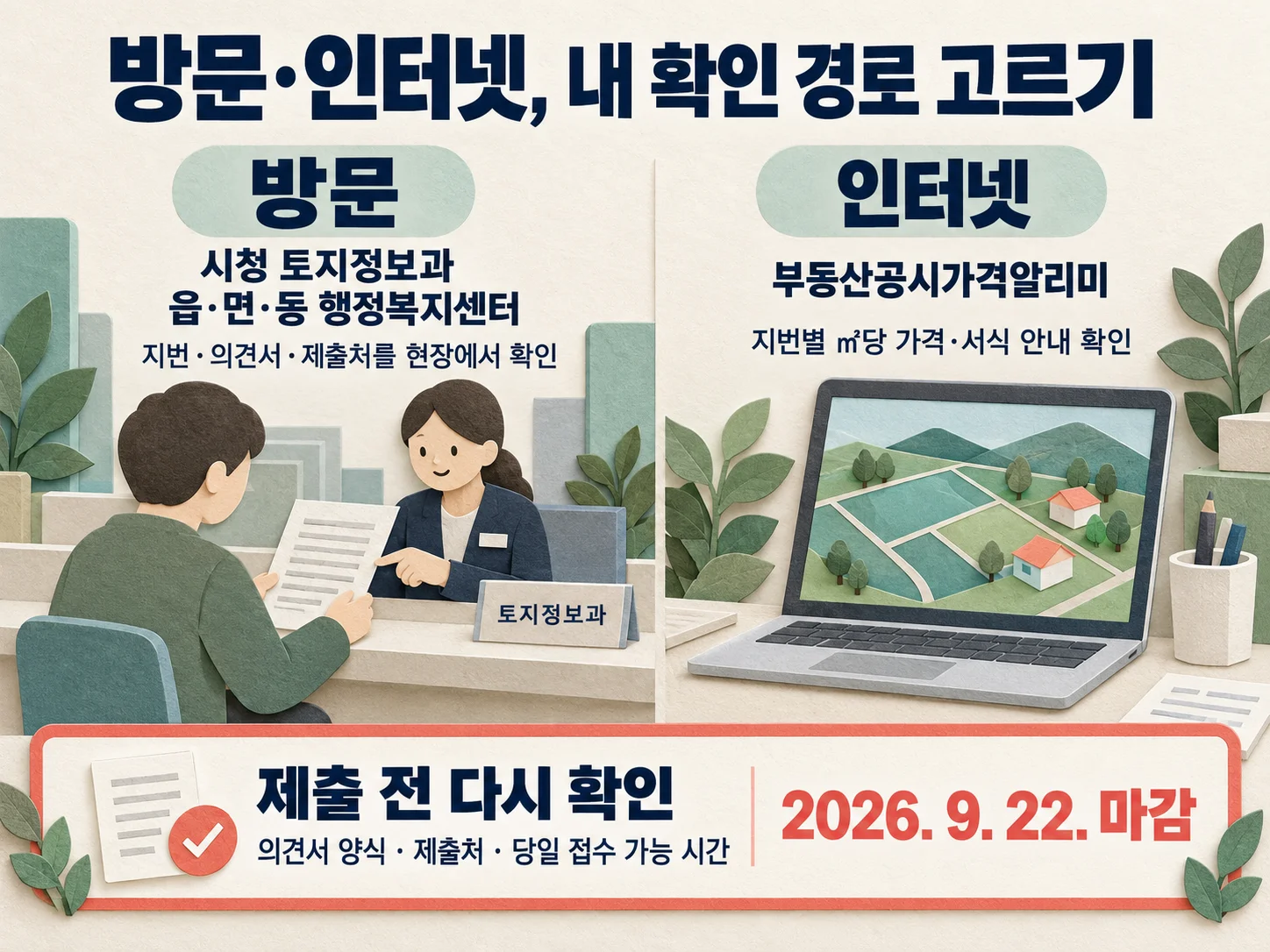 춘천시 개별공시지가 의견제출 경로와 사전 체크리스트