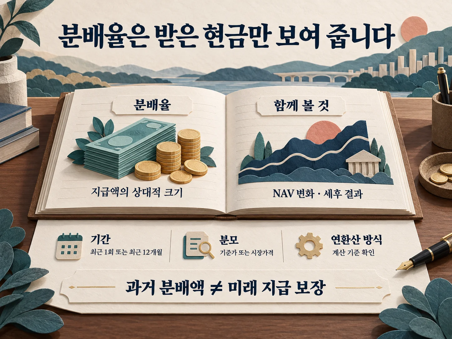 커버드콜 ETF 분배율의 기간·분모·연환산 방식 확인