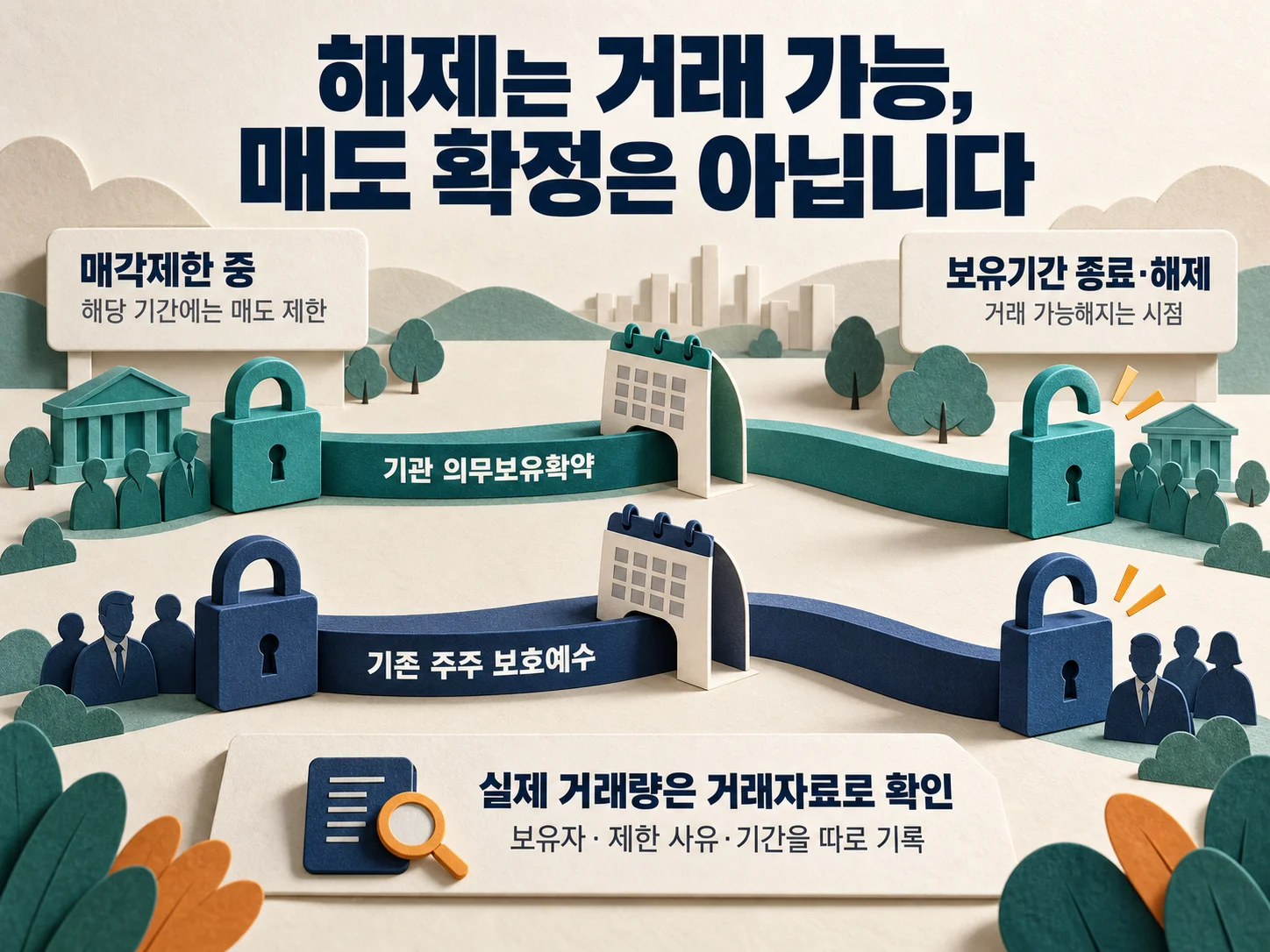 보호예수와 의무보유확약 해제 일정 재확인 방법